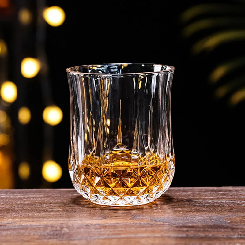 Dlight Decor 4pc Diamond Cut Glass Set 215ml Clear Dlight Decor