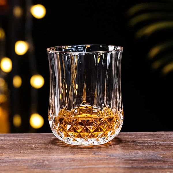 Dlight Decor 4pc Diamond Cut Glass Set 215ml Clear Dlight Decor