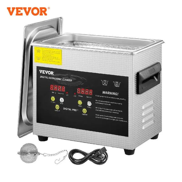 VEVOR 2L 3L 6L 10L 15L Upgraded Ultrasonic Cleaner Lave-Dishes Portable Washing Machine Diswasher Ultrasound Home Appliances