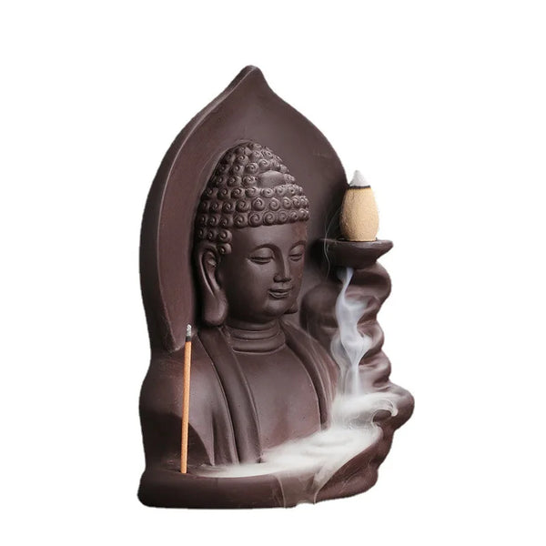 Serene Buddha Backflow Incense Burner