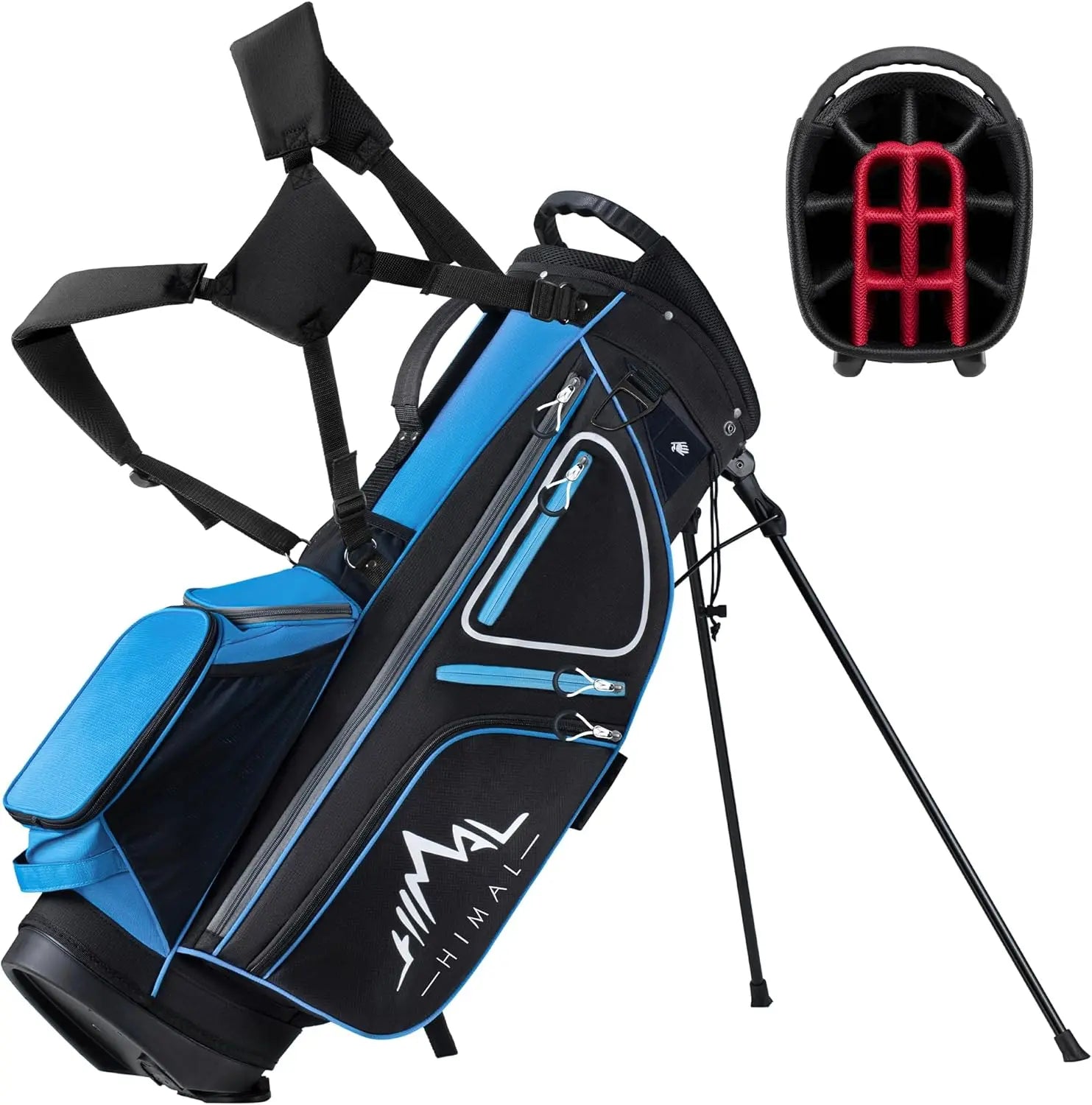 Ergonomic Golf Club Bag with Top Dividers & 10 Pockets – Premium Organization for Every Round
