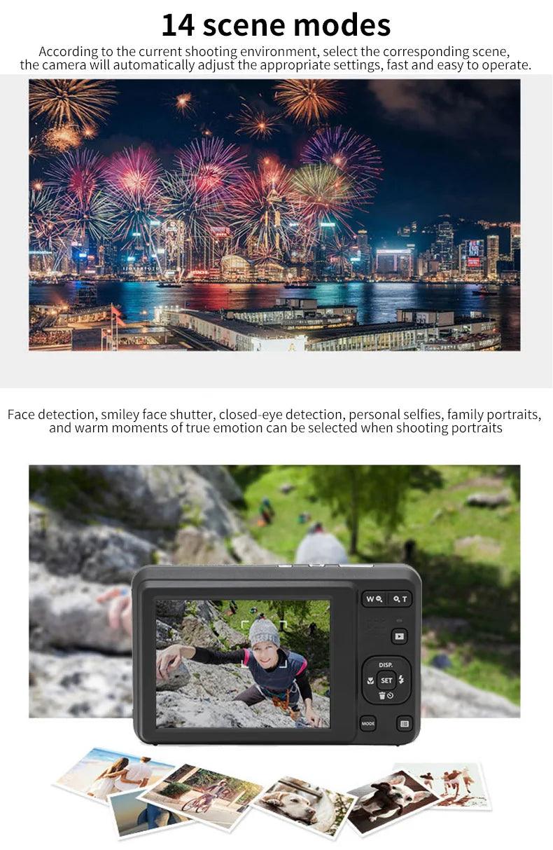 KODAK PIXPRO FZ55-RD 16MP Digital Camera 5X Optical Zoom 28mm Wide Angle 1080P Full HD Video 2.7