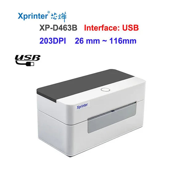 463B Thermal Label Printer 100*100 /150 Bluetooth Shipping Express Barcode Printer Label Holder POS For MacOS/Windows/Android