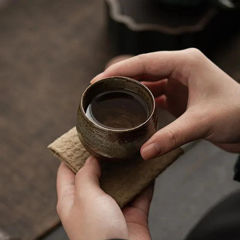 Japanese Handmade Ceramic Tea Cup | Antique Kung Fu Tea Set