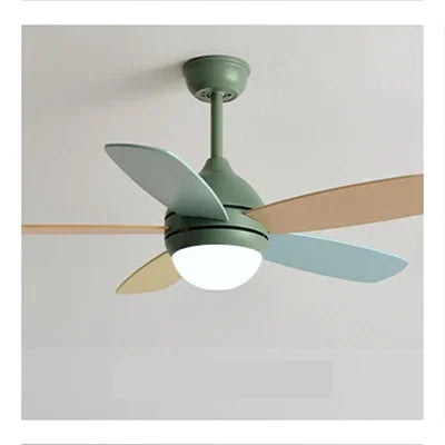 DecorBites™ Kids Ceiling Fan with Light and Remote Control, 3-Speed, 5-Blade Helicopter Design Decorbites