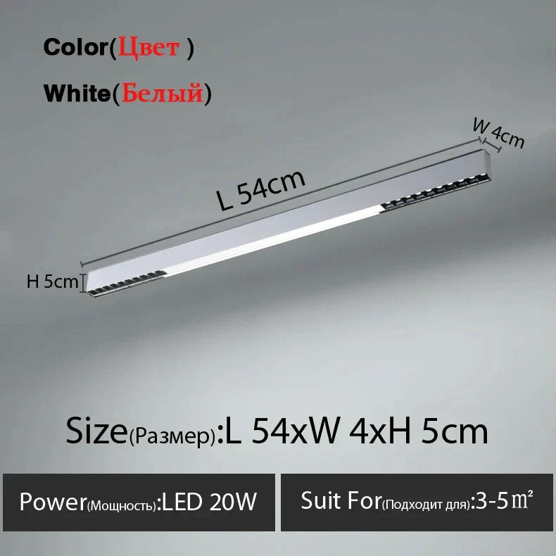 Aluminum Linear Ceiling Lamp