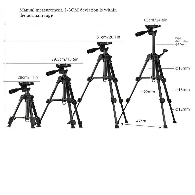 Professional Phone Tripod Stand for Live Streaming Selfie Portable Desktop Camera Tripod with Flexible Legs