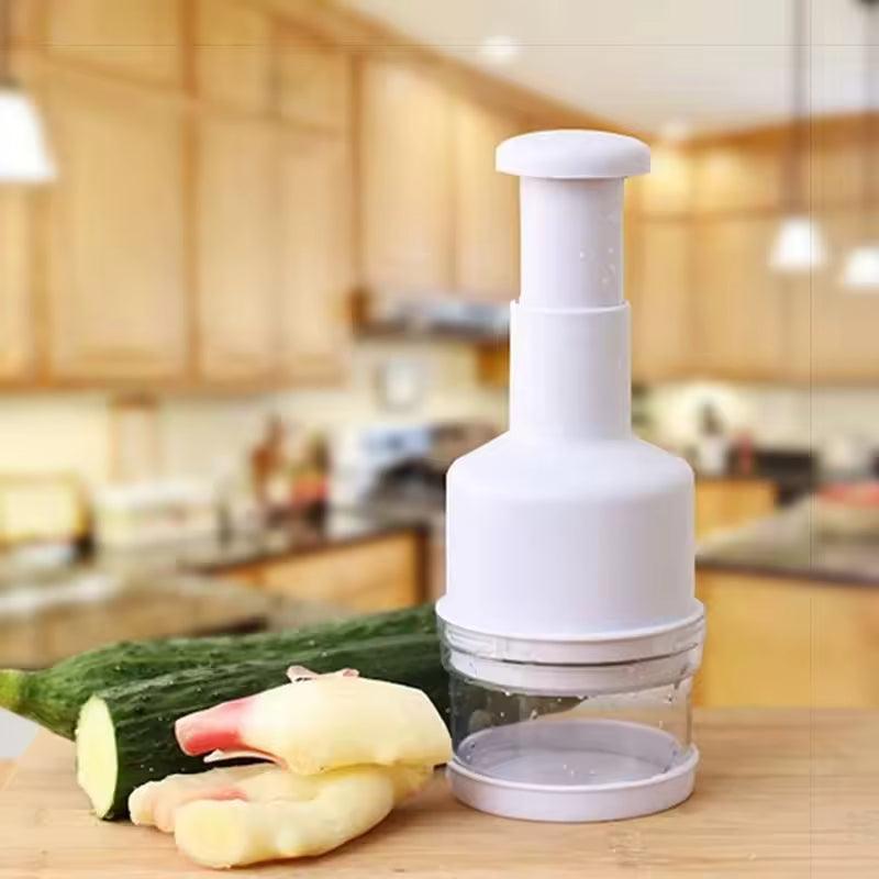 Stainless Steel Hand-Press Veggie Cutter