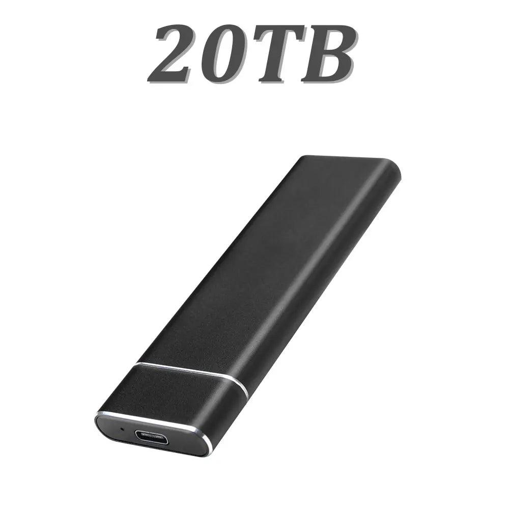 USB 3.1 high-speed external portable hard drive 4TB large capacity portable SSD solid state drive suitable for laptop MAC/PC