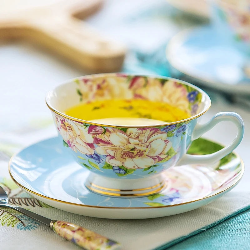 220ML, fine bone china vintage tea cup set, craft tea cup with saucer, porcelain coffee cup, cafeteira porcelain cup and saucer