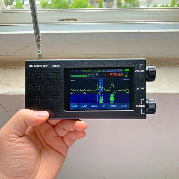 Malachite DSP SDR 1.10d Radio Receiver V5 With Optional Board Metal Case 5000mAh AM CW SSB NFM WFM