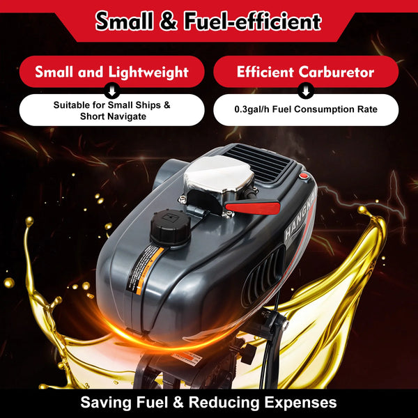 2 Stroke Outboard Motor 3.5 HP Fishing Boat Engine CDI Water Cooling Short-Shaft 2500W Water Cooled Fishing Boat  Engine