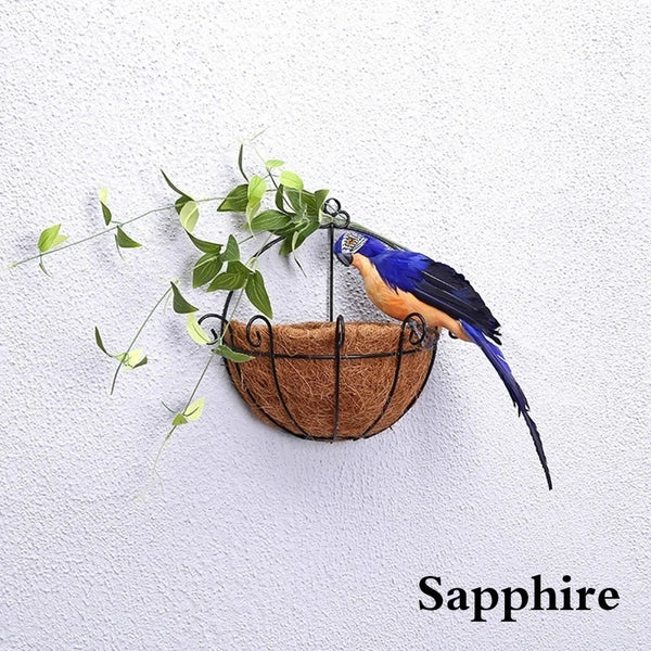 25/35cm Creative Handmade Simulation Parrot Animal Bird Garden Props Decoration Miniature Feather Lawn Doll Ornaments