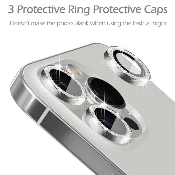 3/1Pcs Luxury Camera Lens Protector For iPhone13 12 11 Pro Max Camera Protective For iPhone 12 13 Mini Back Lens Glass Camera Cover Circle Tempered Glass Protector