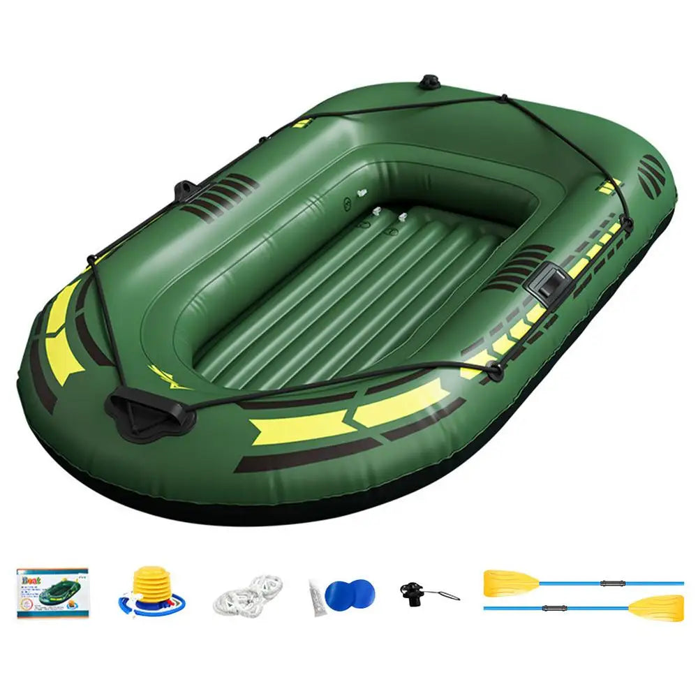 Inflatable Boat Iatable Boat Kayak Canoe Fishing Boat Portable Fishing Boat Raft for Lake with Oars Pump For Adults Fishing