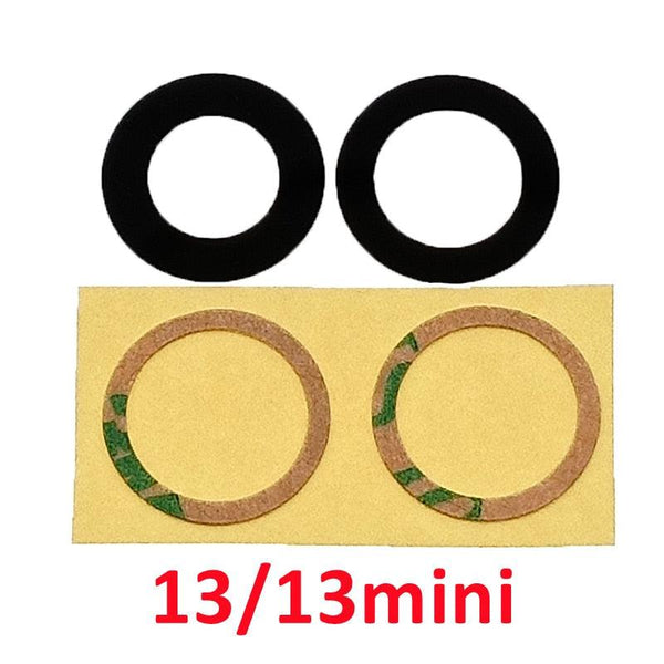 10set Back Camera Glass Lens Rear Camera Glass Glue For iPhone 11 12 13 Pro Max 13 Mini 14 14P Replace Repair Spare Part Camera Lens Protector For iPhone