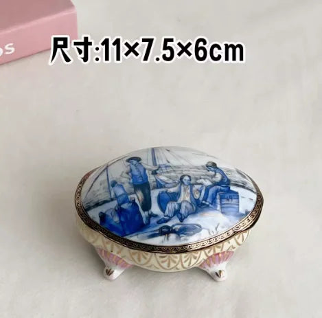 Cartoon 3D Relief Colorful Handdrawn Flower Tank Jar Jewelry Box Ring Box Tin Milk Jug Vase Tableware Household