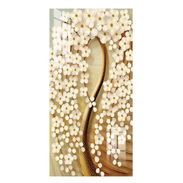 Abstract Golden Rich Tree Money Tree Oil Paintings on Canvas Poster Modern Landscape Wall Art Picture Print Home Decor No Frame