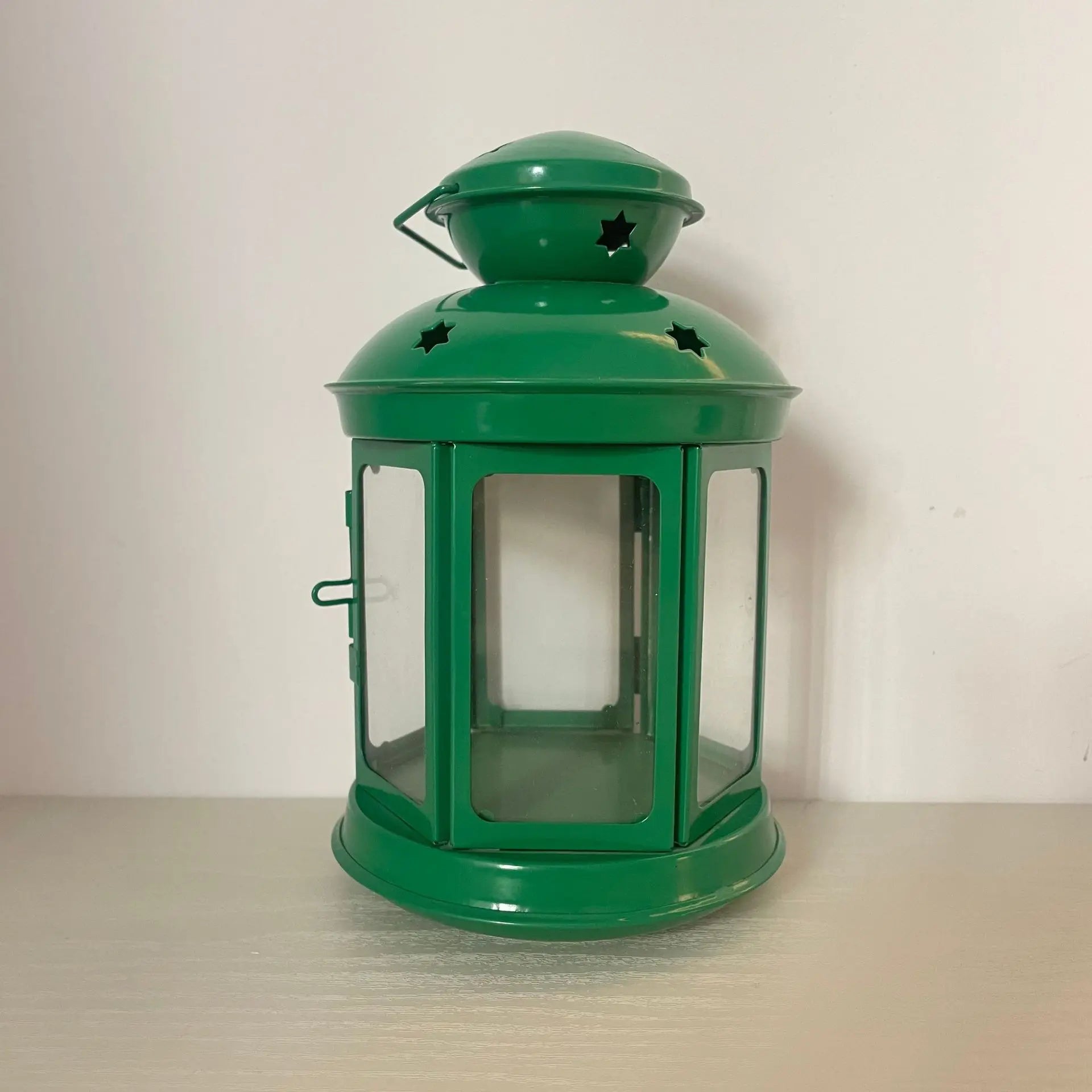 Green Colonial Candle Lamp