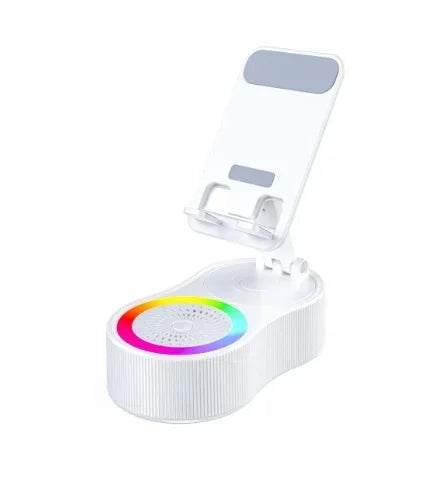 New Cell Phone Holder Stand With LED Light Bluetooth Speaker