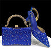Italian Shoes and Handbags Set EDS5 - Blue / 37