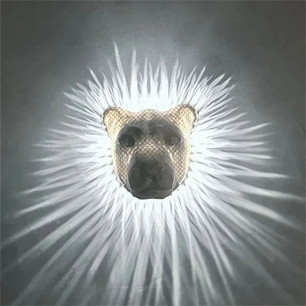 Nordic Lion Vulture Owl Head Wall Mounted Art Sculpture with 3D LED Animals Head Art Wall Luxury Home Wall DIY Decoration