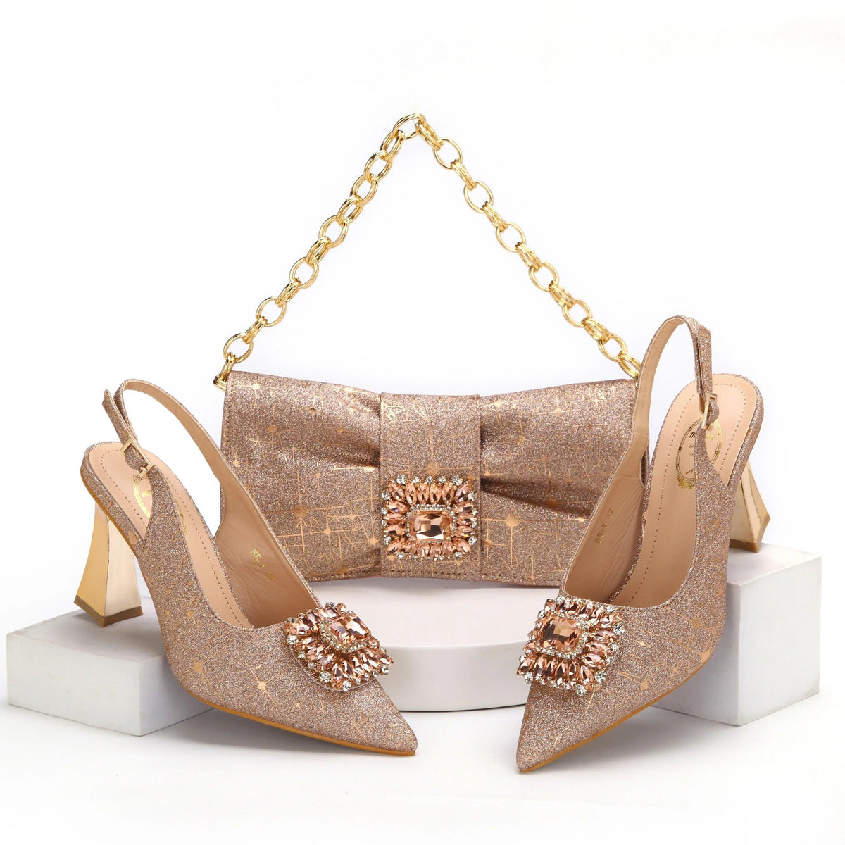 Lastest Italian Ladies Shoes with Matching Bag Set EDHMA1-14
