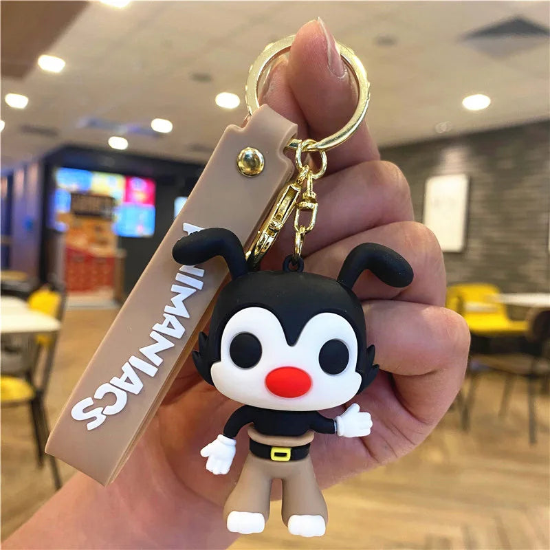 New  Cartoon Animaniacs Keychain Pendant Bag Car Keychain Accessories Valentine's Day Wedding Anniversary Birthday Gift
