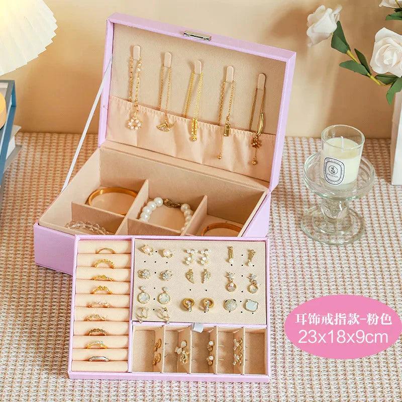 Jewelry Storage Box – Necklace & Earrings Organizer for Gifts