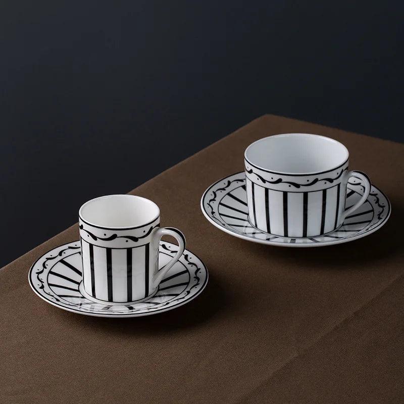 Bone china plates, coffee cups, home high-end shallow flat plates, Western cuisine plates, steak plates, creative hotel meals
