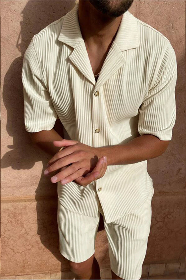 Spring/Summer stretch casual men beach shorts set