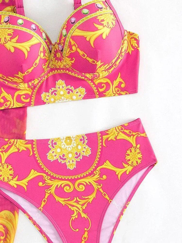 Lux three piece swimsuit summer - Sexikinis Swim - Gifts for You 'n Me