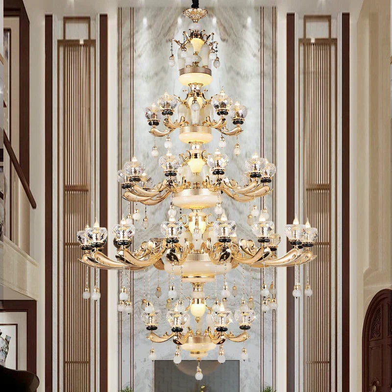 Crystal Pendant Chandelier 36-Head D152cm