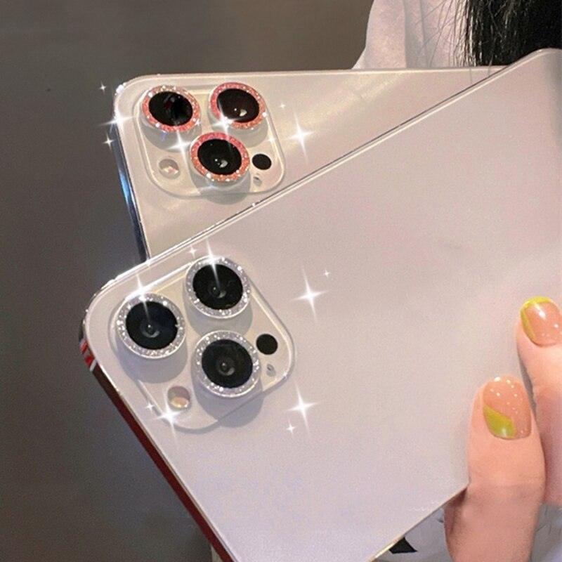 3/1Pcs Luxury Camera Lens Protector For iPhone13 12 11 Pro Max Camera Protective For iPhone 12 13 Mini Back Lens Glass Camera Cover Circle Tempered Glass Protector