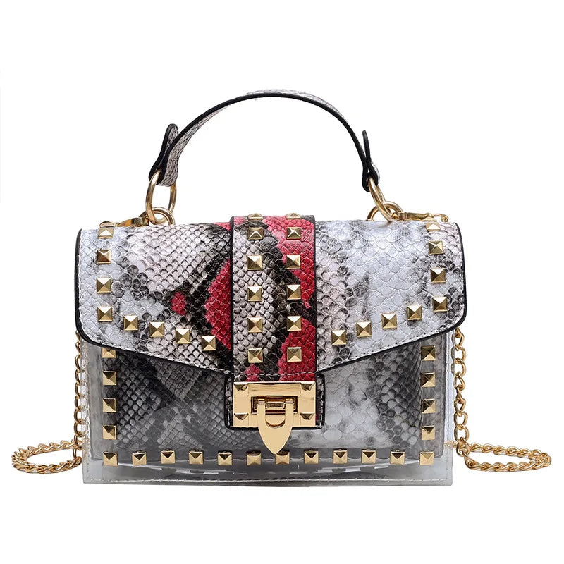 Fashion Shoulder Bag for Ladies High Quality Women Studded Graffiti Crossbody Bags Female Luxury Designer Summer Handbags OneLoveCanada