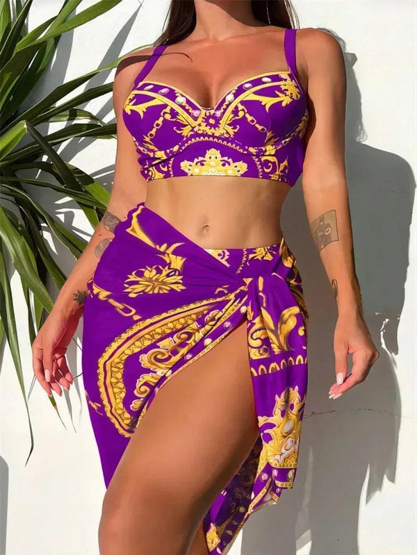Lux three piece swimsuit summer - Sexikinis Swim - Gifts for You 'n Me