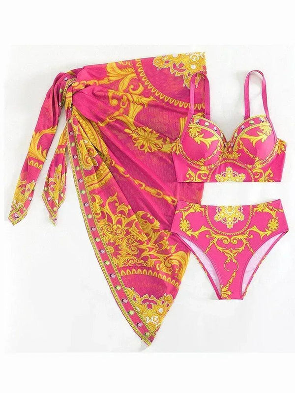 Lux three piece swimsuit summer - Sexikinis Swim - Gifts for You 'n Me