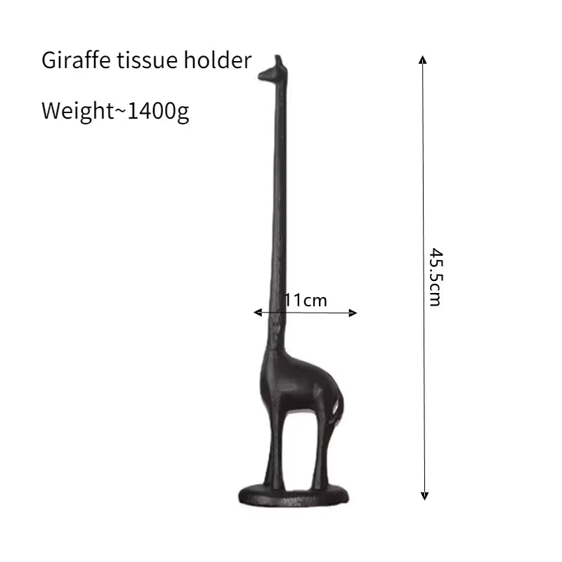 Cast Iron Animal Paper Towel Holder