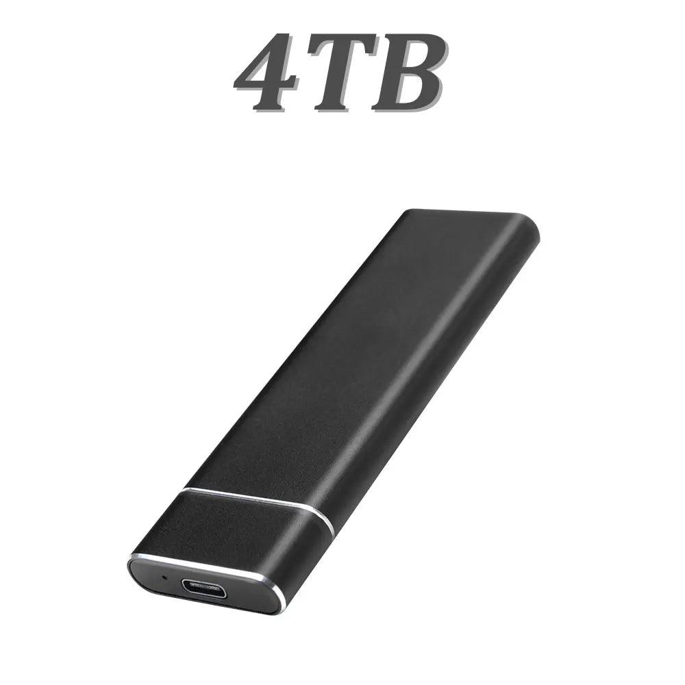 USB 3.1 high-speed external portable hard drive 4TB large capacity portable SSD solid state drive suitable for laptop MAC/PC