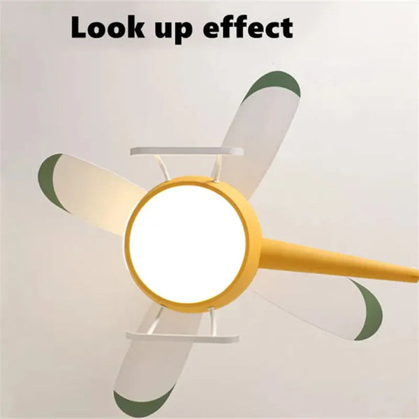 DecorBites™ Helicopter Ceiling Fan Chandeliers: Nordic Creative Kids Room Decor Lamp Decorbites
