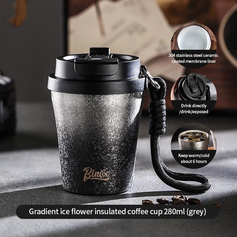280ml Double Wall Ceramic Lined Travel Mug Car