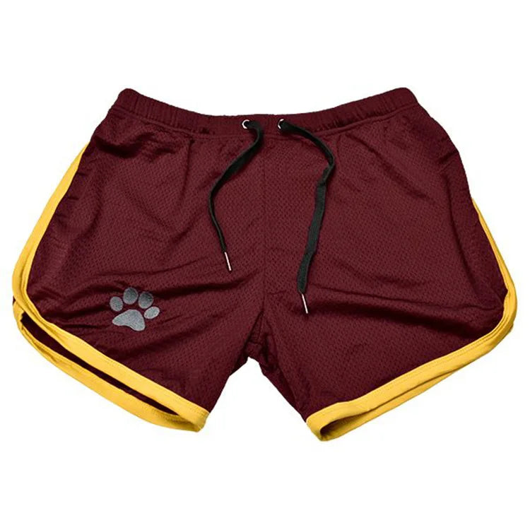 Summer fitness shorts Loose running shorts Men's jogging sports Breathable mesh shorts Thin trend men's three-quarter pants