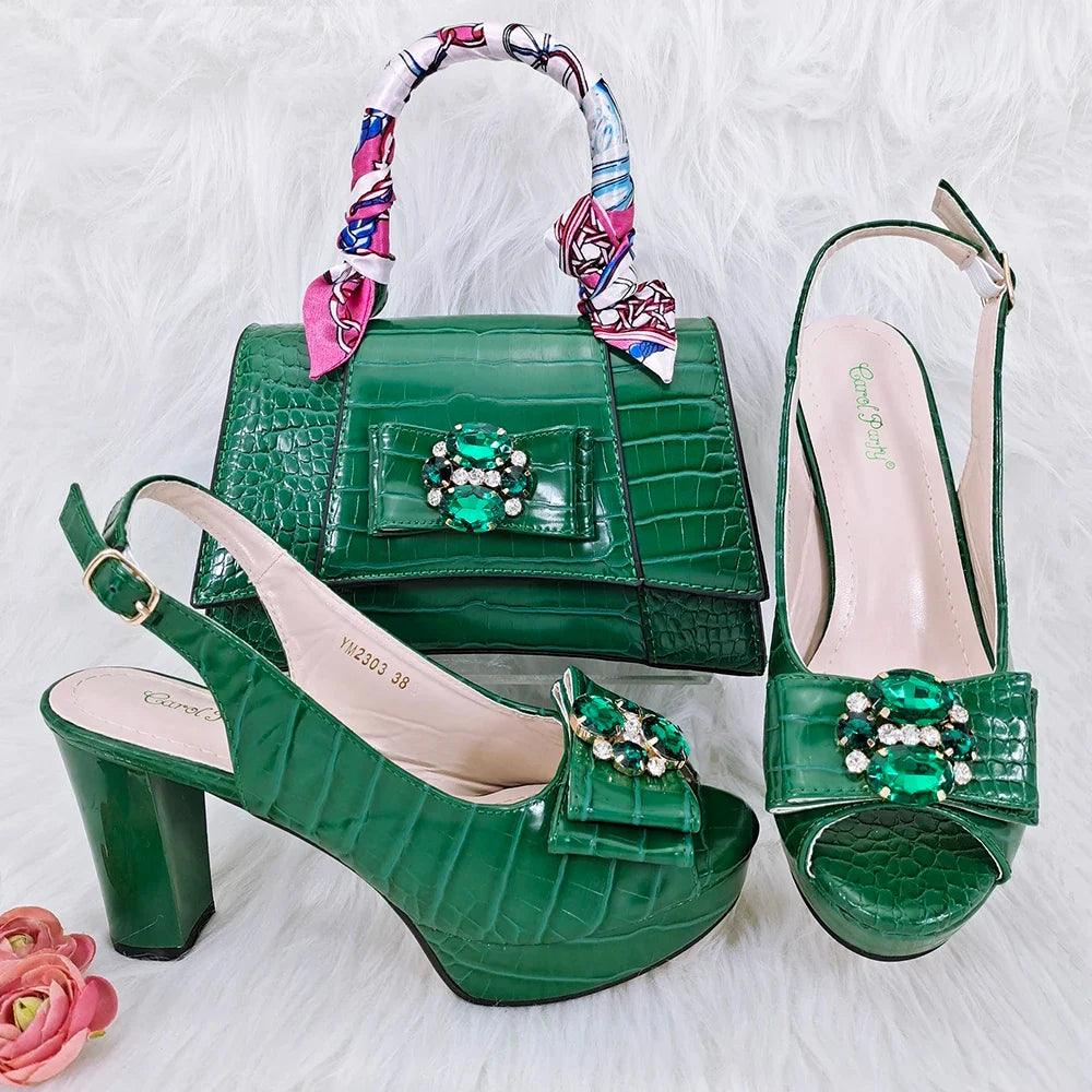 Italian Shoe and Bag Set New HFG1-23