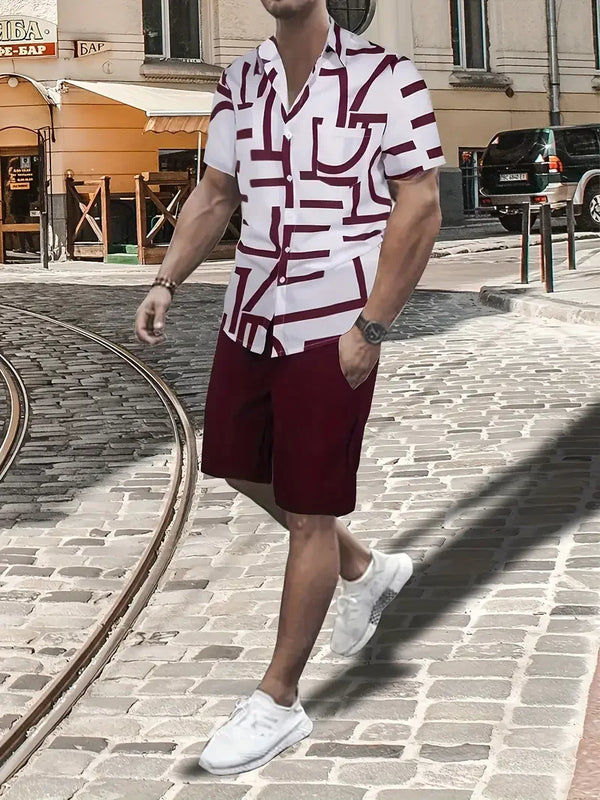 Men streetwear two piece Beach set - Sexikinis Swim