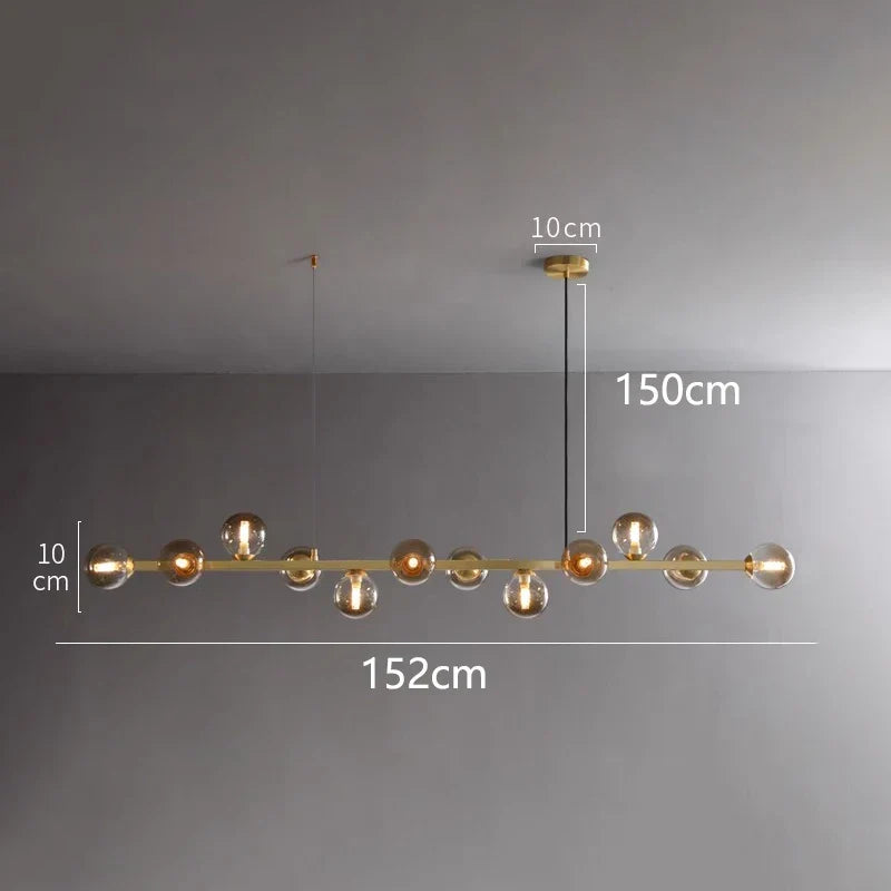 Matte Black Nordic Chandelier