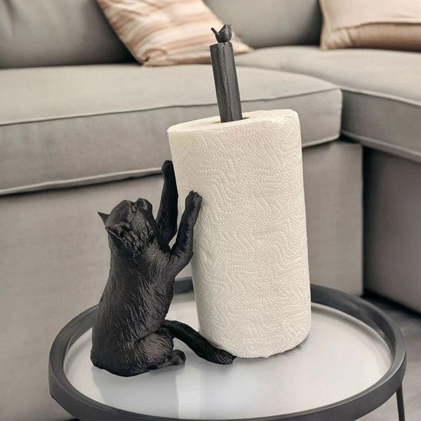 AT44-Cat Paper Towel Holder,Countertop Paper Towel Holder,Cat Paper Organizer,Cat Paper Towel Stand For Kitchen Decoration DSers Fulfillment