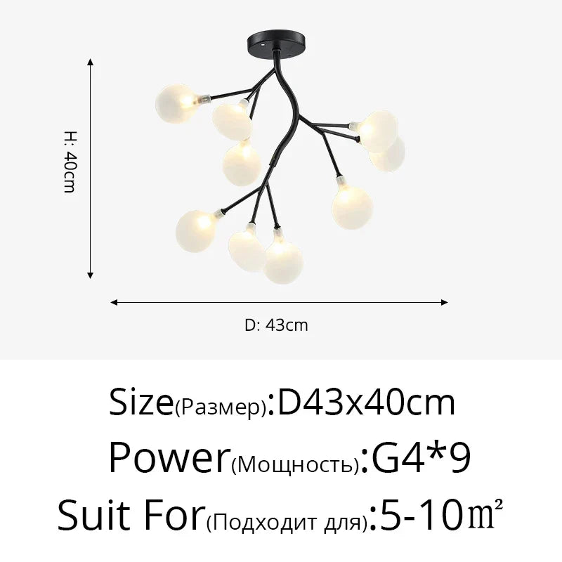 Iron Nordic Ceiling Light