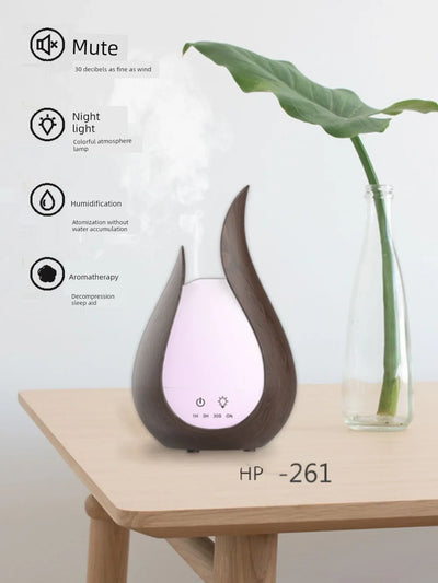 Wood Grain Aroma Diffuser Timing Essential Oil Automatic Diffuser Incense Burner Lamp Bedroom Ultrasonic Humidifier Spray Household Plug-in