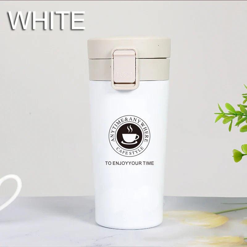 0.5L Stainless Steel Thermal Mug - Leak-proof Coffee Flask