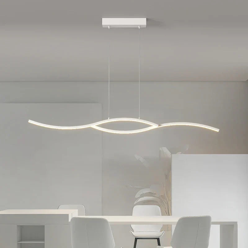 Nordic LED Pendant Light 100cm Dimmable Remote